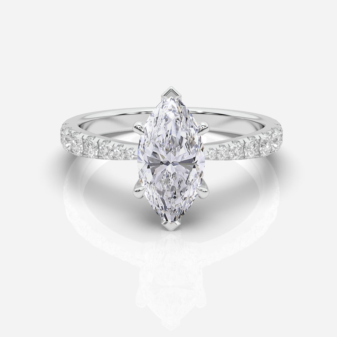 Ava Diamond Band Marquise